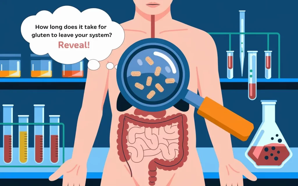 how long does it take for gluten to leave your system